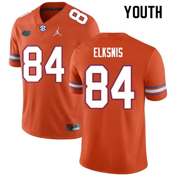 Youth NCAA Florida Gators Nick Elksnis #84 Stitched Authentic Nike Orange College Football Jersey ONZ6065RH